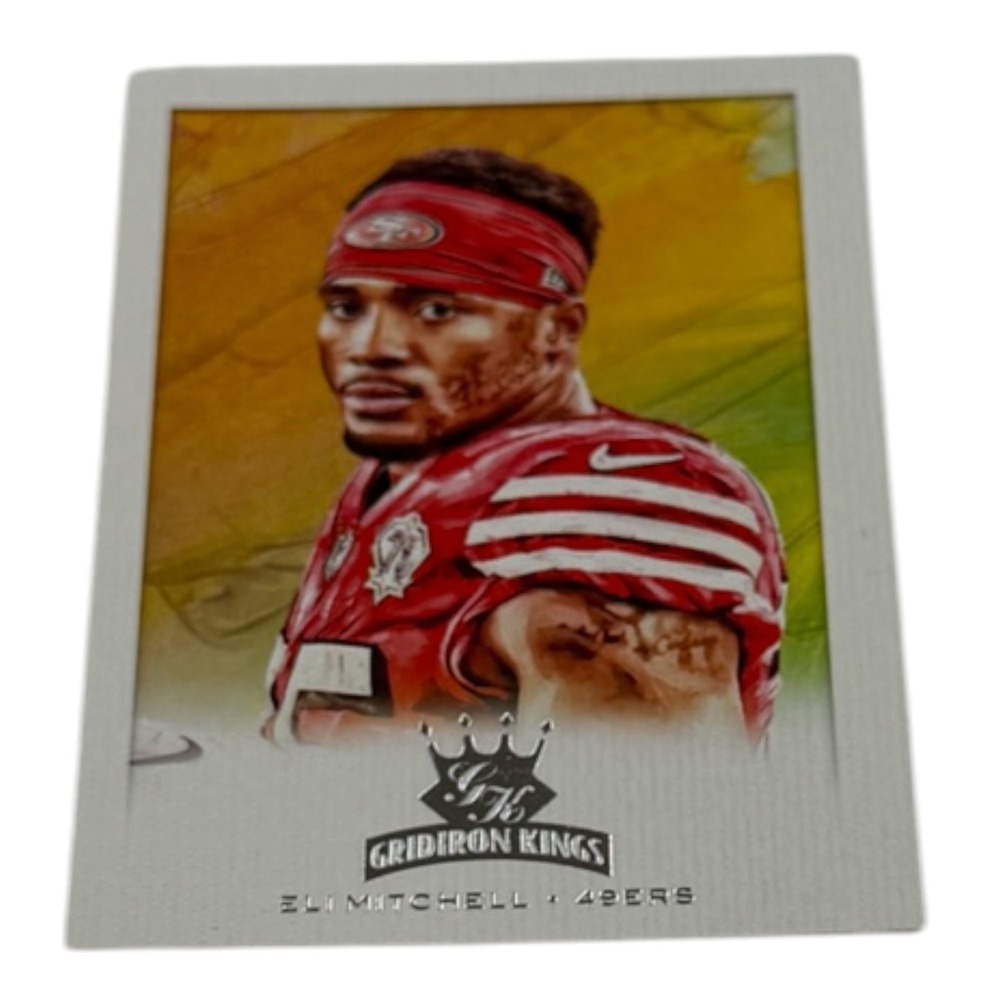 2021 Panini Chronicles‎ Donruss Gridiron Kings Eli Mitchell 49ers Card GK-17